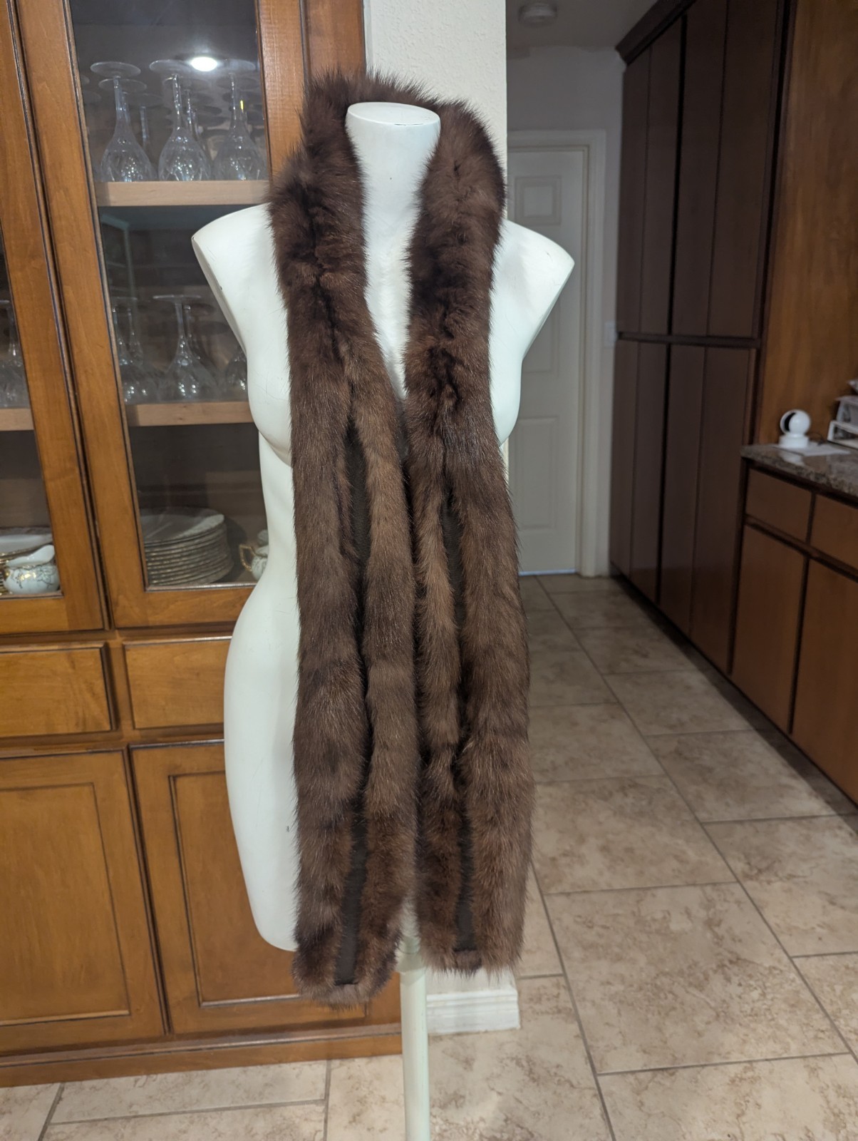 VINTAGE SABLE FUR COLLAR WRAP