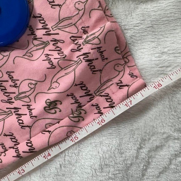 Baby Phat pink logo graphic lace capri gaucho pants Y2K vintage mcbling