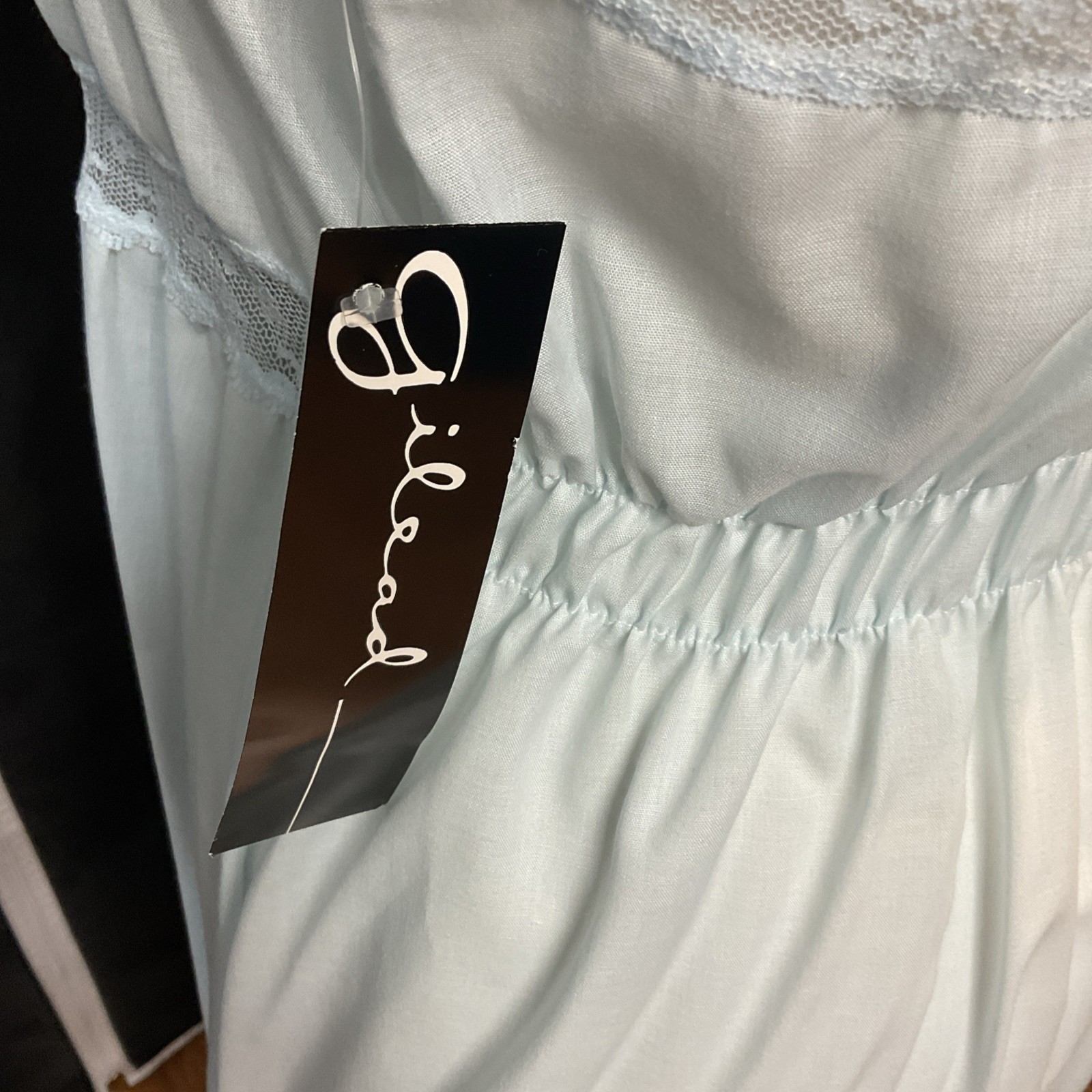Vintage NWT Gilead 2 Pc. Nightgown Robe Set Large Rosette Cotton Blend USA