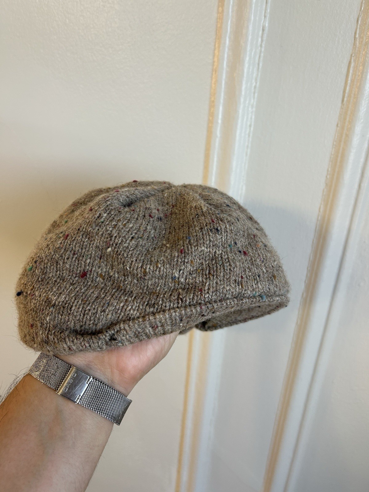 Vintage 70s Pendleton Woolen Mills Cap Made In USA 100% Virgin Wool Sand Beige