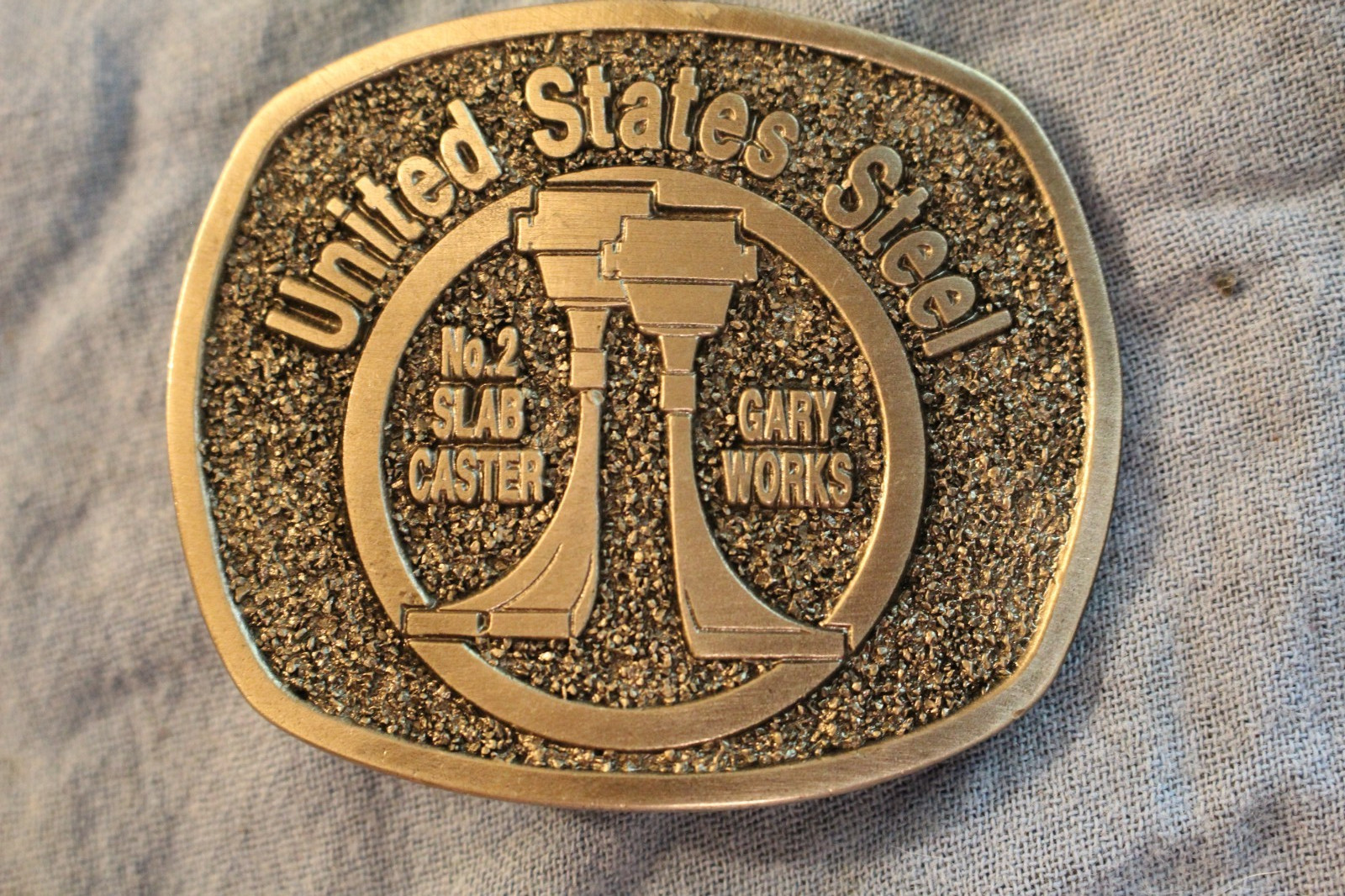 United States Steel Belt Buckle No. 442 Gary Indiana