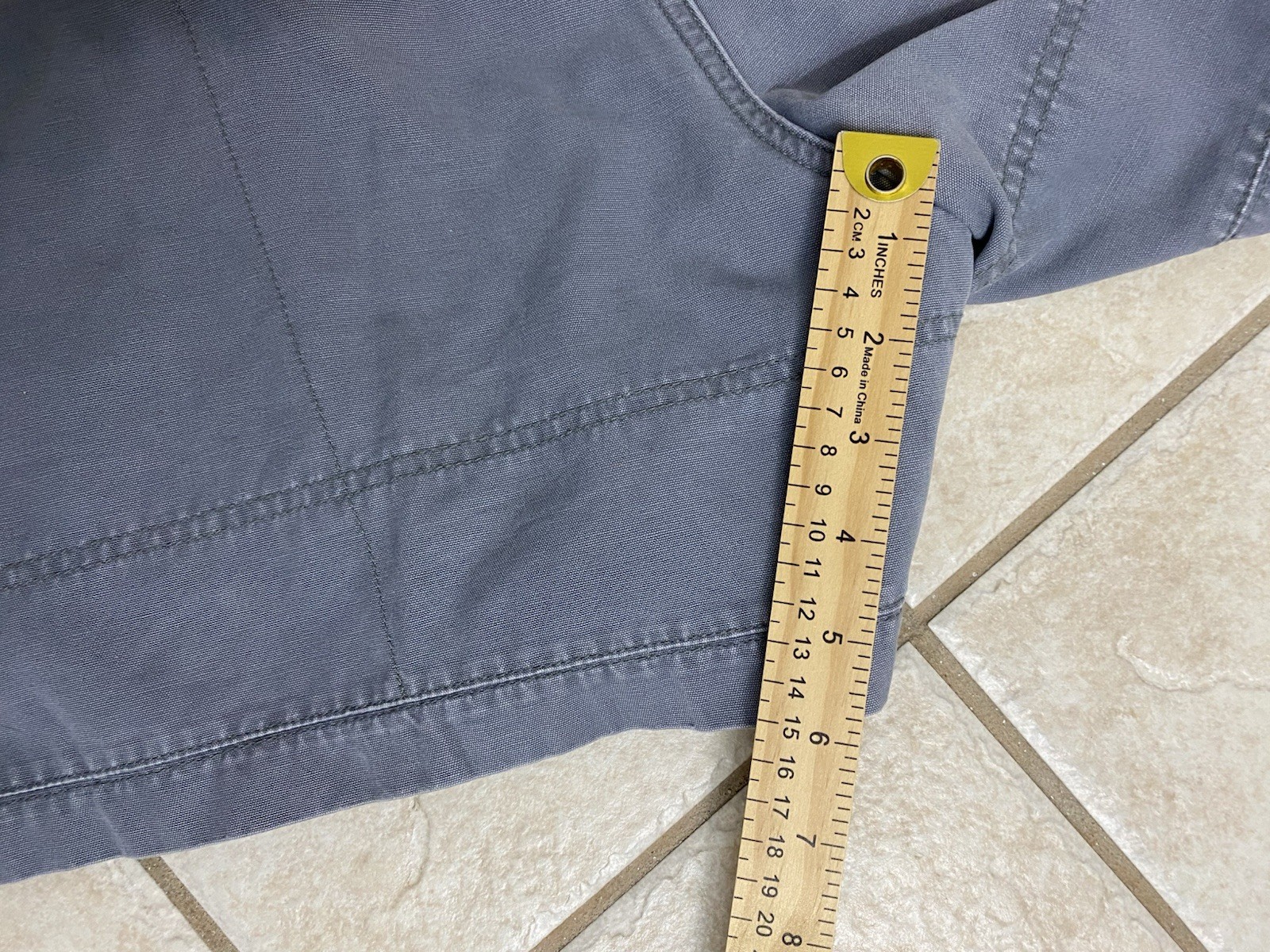 Cabelas 90s Vtg Hiking Cargo Shorts Gray Mens W 40 L 5 100% Cotton Excellent S75
