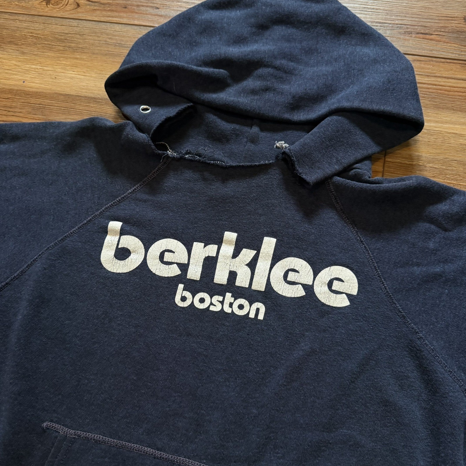 Vintage 70s Berklee College of Music Hoodie Tagged Large Fits Smaller Boxy Rare