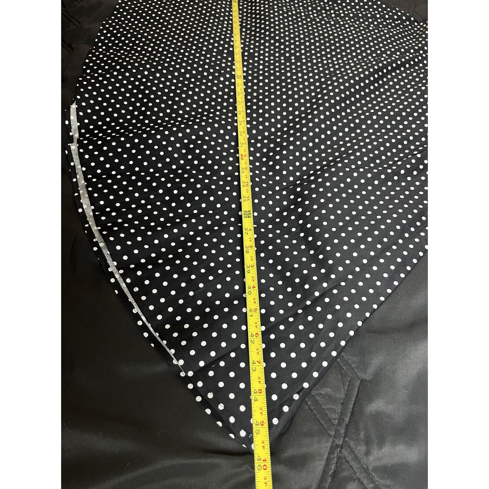 Dressystar Black White Polka Dot Rockabilly Retro A-Line Swing Party Dress Large