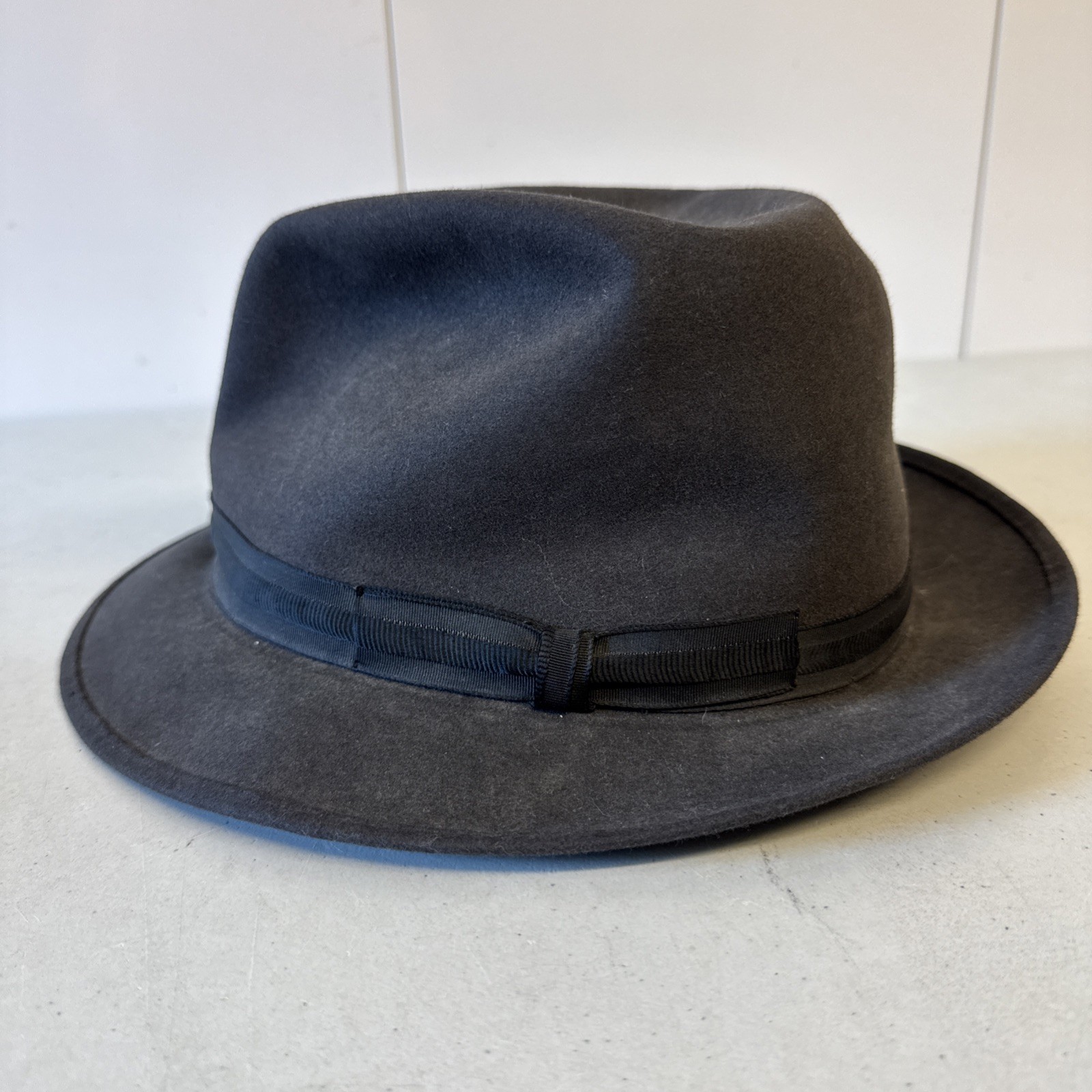 Vintage Royal Stetson Fedora Hat Falcon 7 1/4 Made In USA – RARE Gray