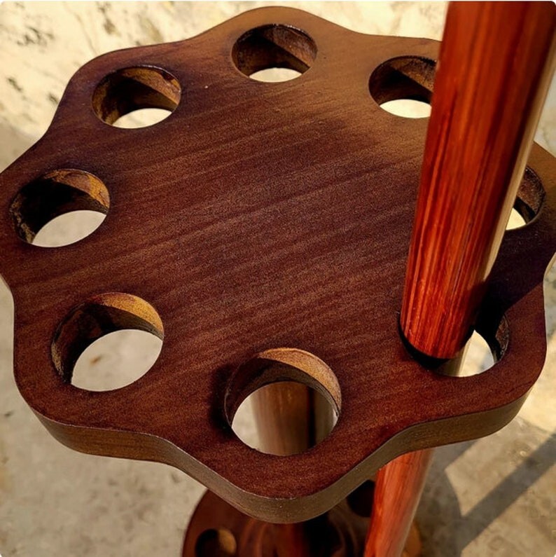 New Wooden Walking Stick Rack Stand For Canes Handmade Designer Home -Decor Gift