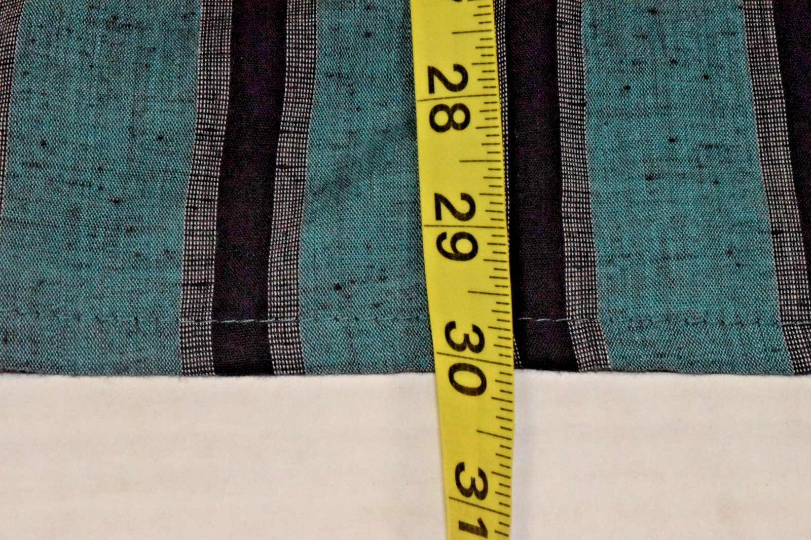 Vintage Leisure Shirt Pavo Size XL 70s Green Black Stripe Made Korea