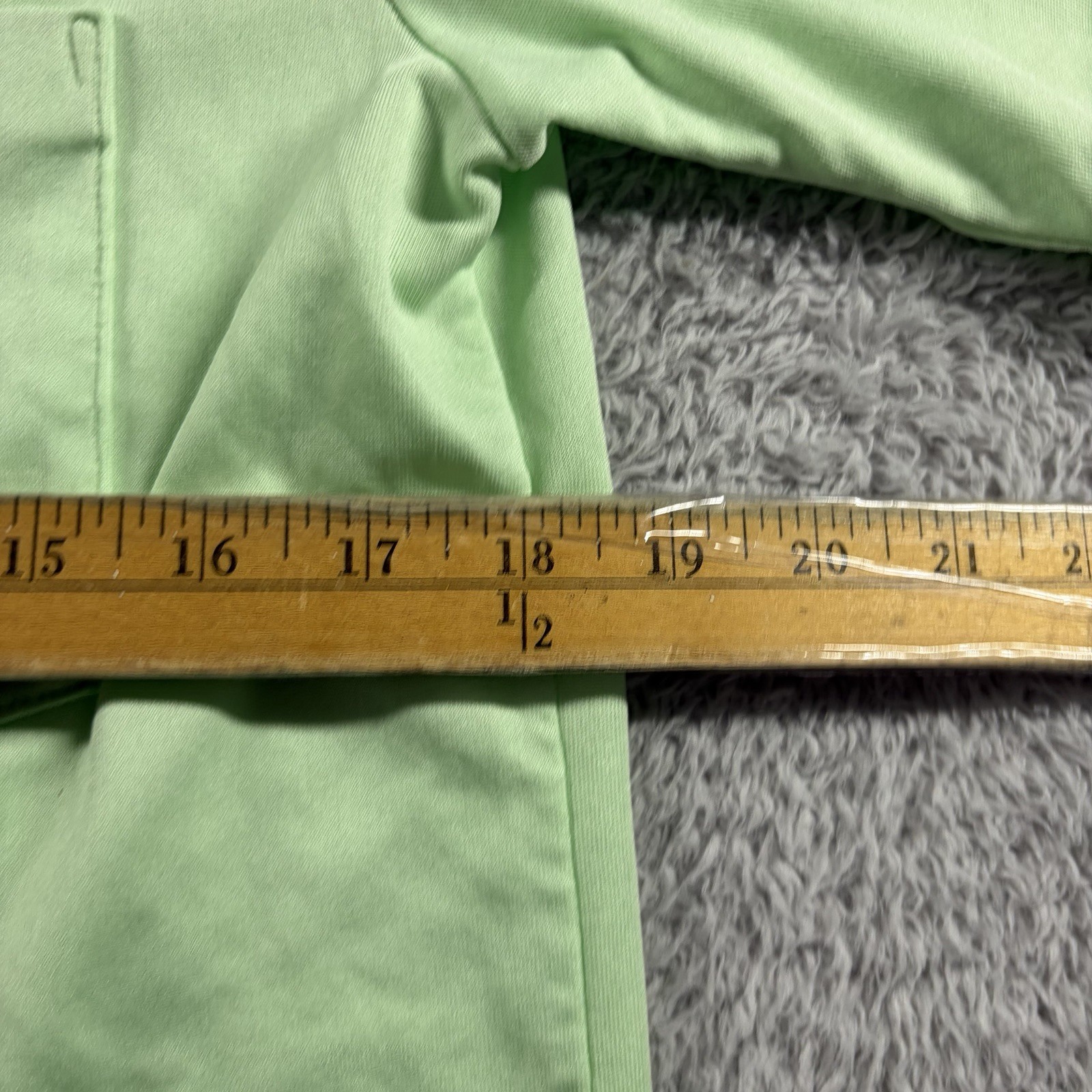 VINTAGE 70s Polo Shirt Kmart Premium Collection Poly Green Permanent Press Small