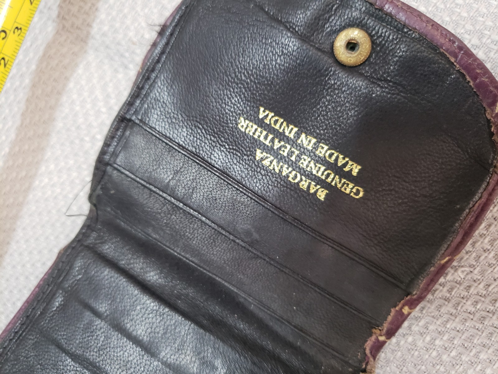 Vintage Barganza made in India Leather wallet purple