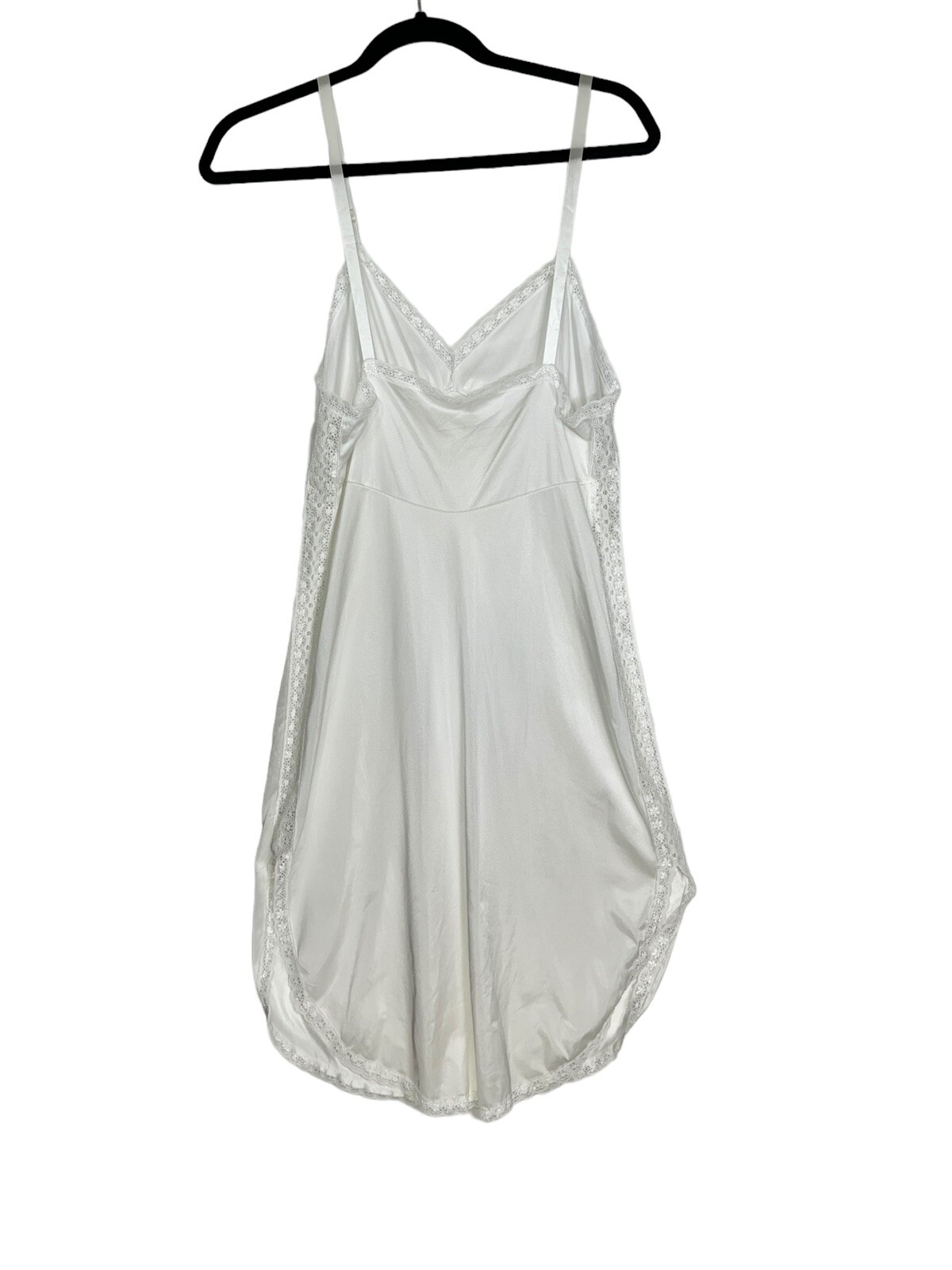 Vintage Undergarment Nightgown Slip White Sz Medium ? See Photos