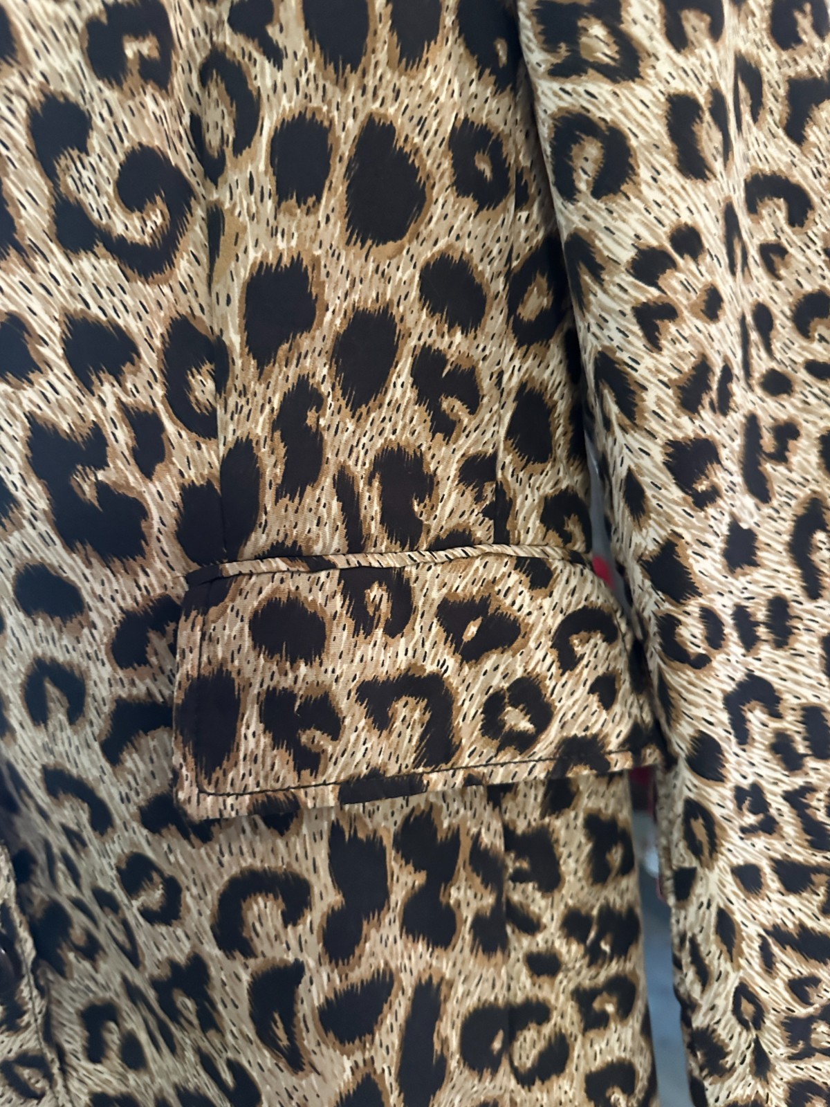 Moschino Cheap and Chic Leopard Coat Vintage IT 44 Textured Jacket AU 12