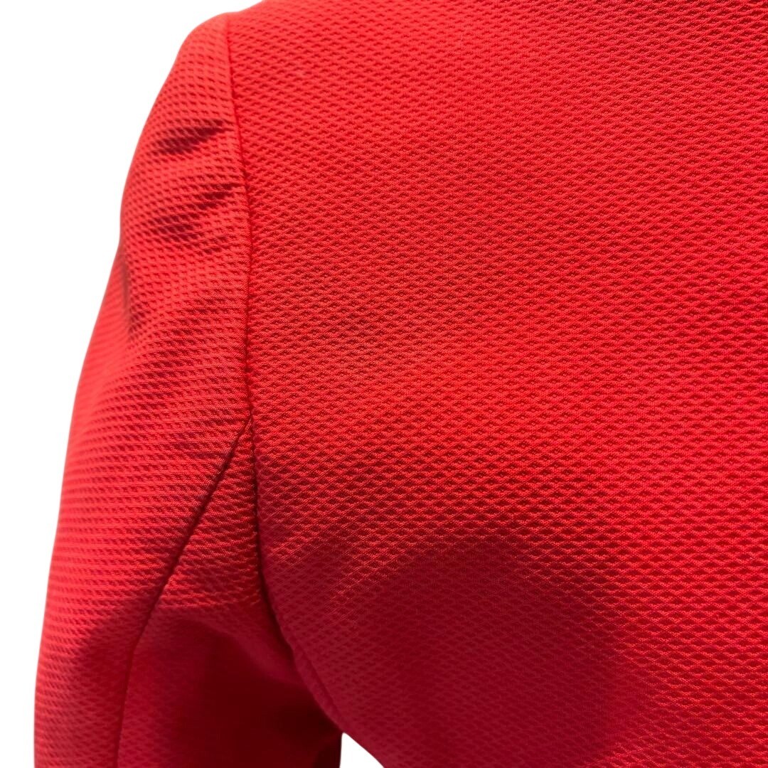Vintage Fendi 365 Red Textured Piqué Blazer and Skirt Suit Set Size IT 38