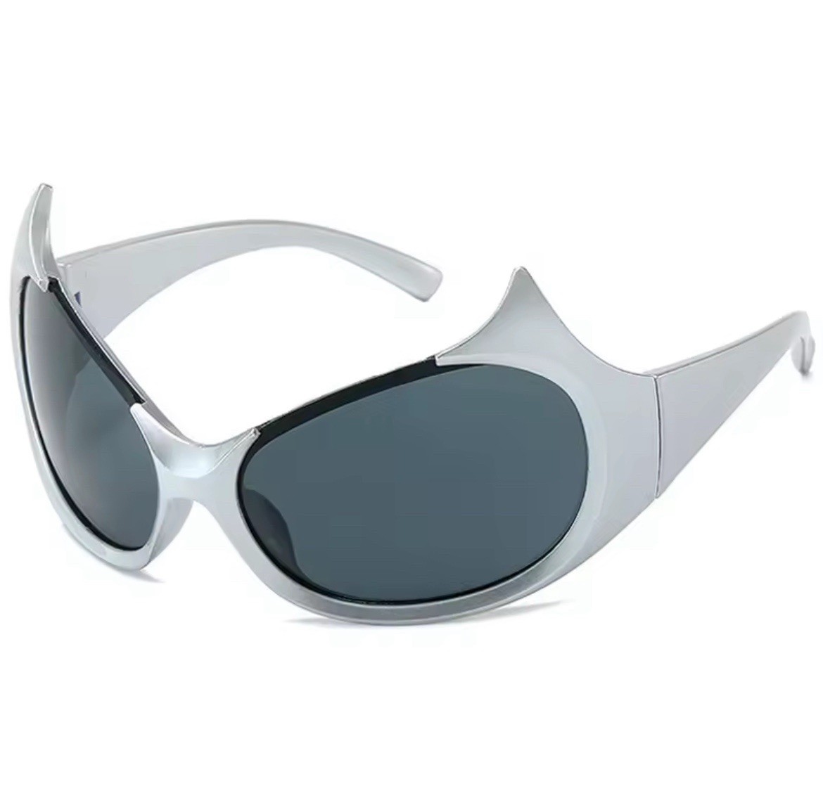 Cat Eye Sunglasses Women Men Vintage Brand Personality Design Horn Deamon