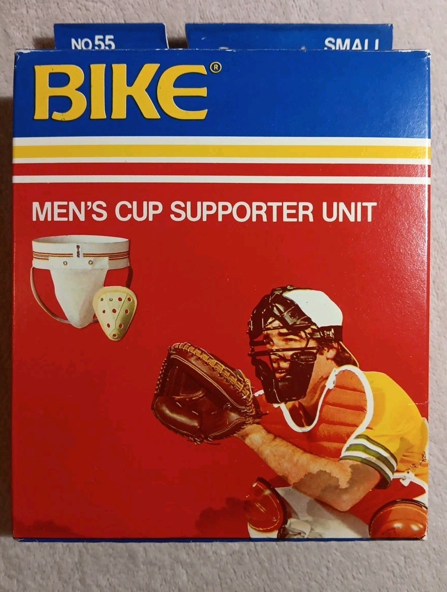 Vintage Bike No. 55 SMALL Men’s Cup Supporter Unit 26″ to 32″ NOS