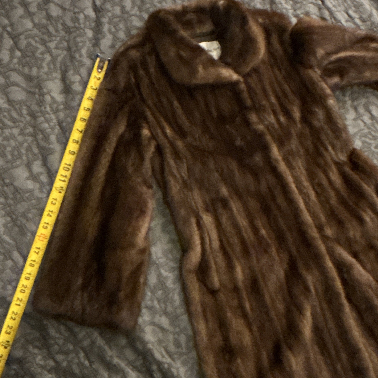 Vintage Joseph J Stefanie Furs San Mateo Brown Fur Coat Jacket