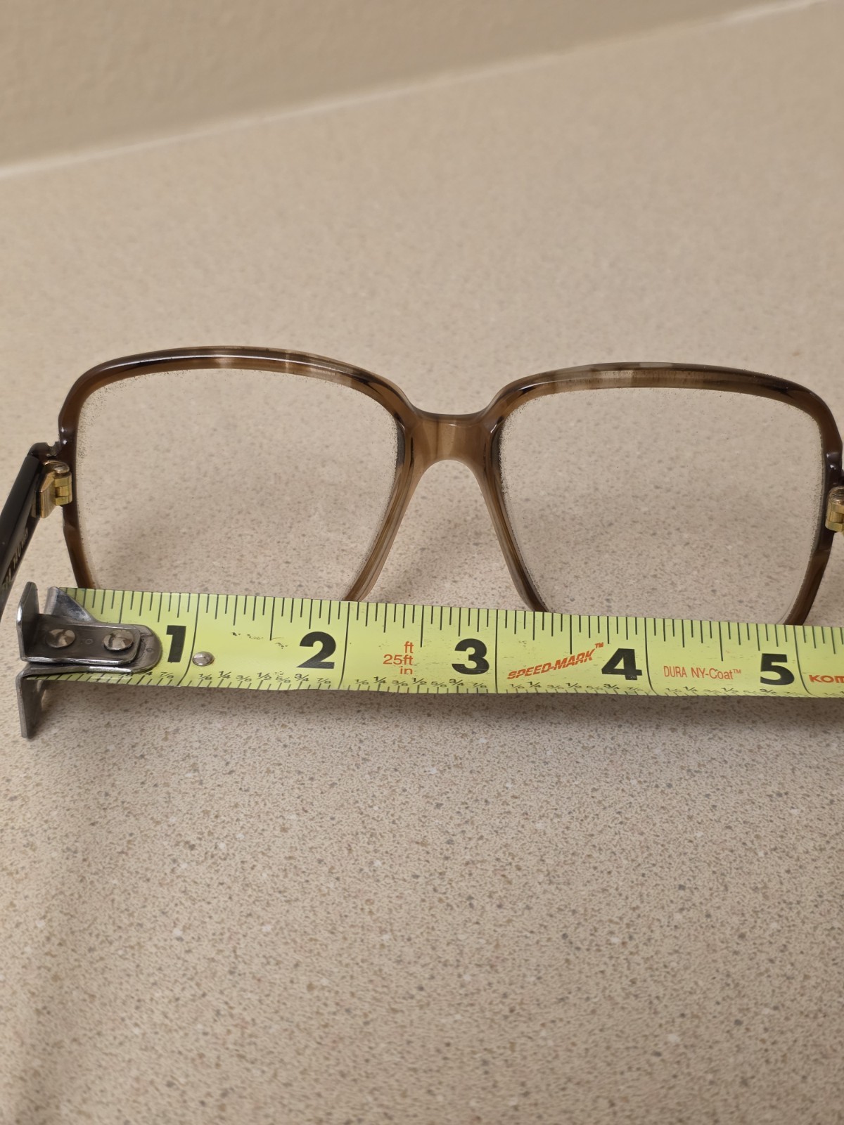 Lanvin By Kenco Vintage 70’s Senator C28 140mm Eyeglasses Brown France