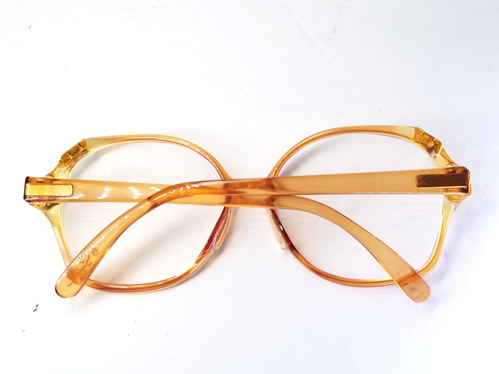 Vintage Saphira 4192 Tangerine Jeweled Sunglasses Frame Only Austria 933