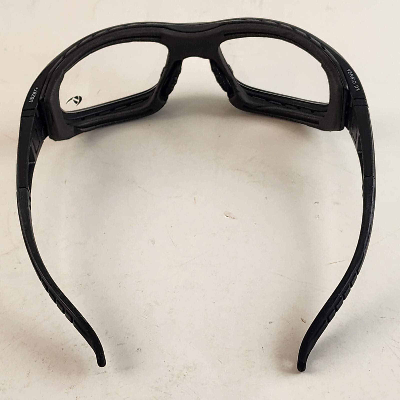Versio DX US Safety Glasses Complex Vintage Case Straps Clear Amber Smoke Lens