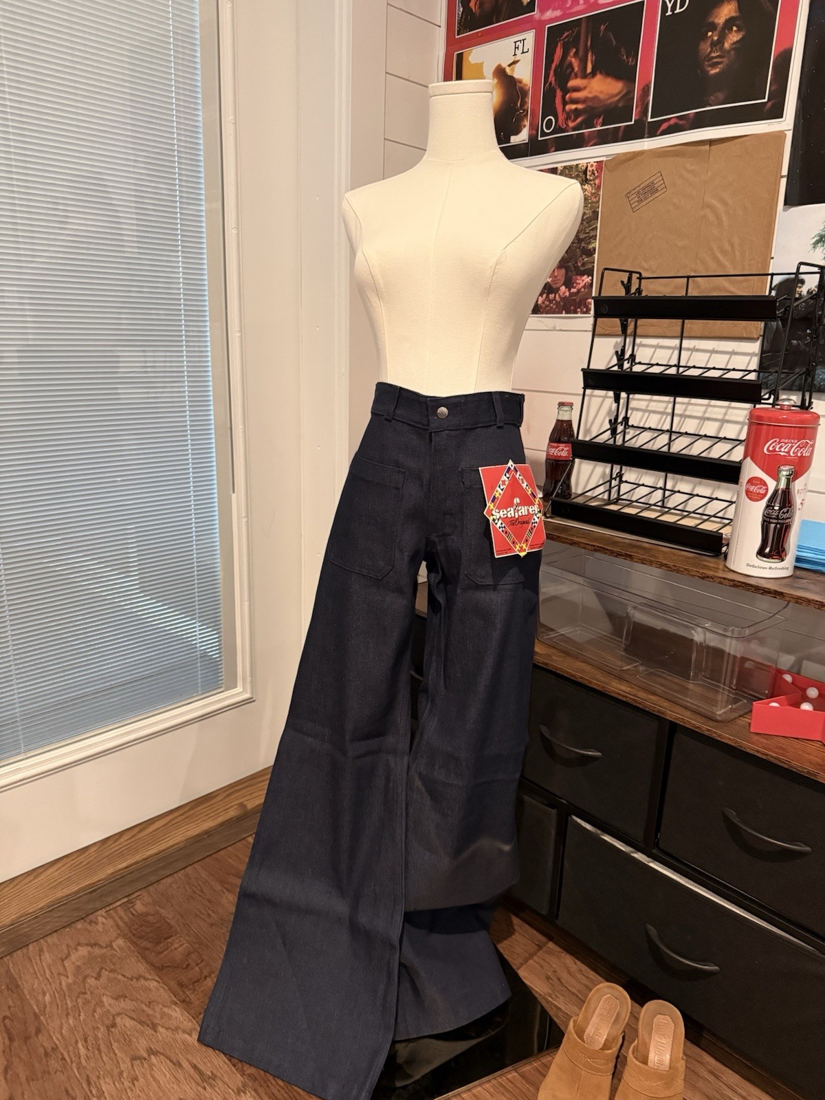 Vintage 1970s Seafarer Bell Bottom jeans. New with tags