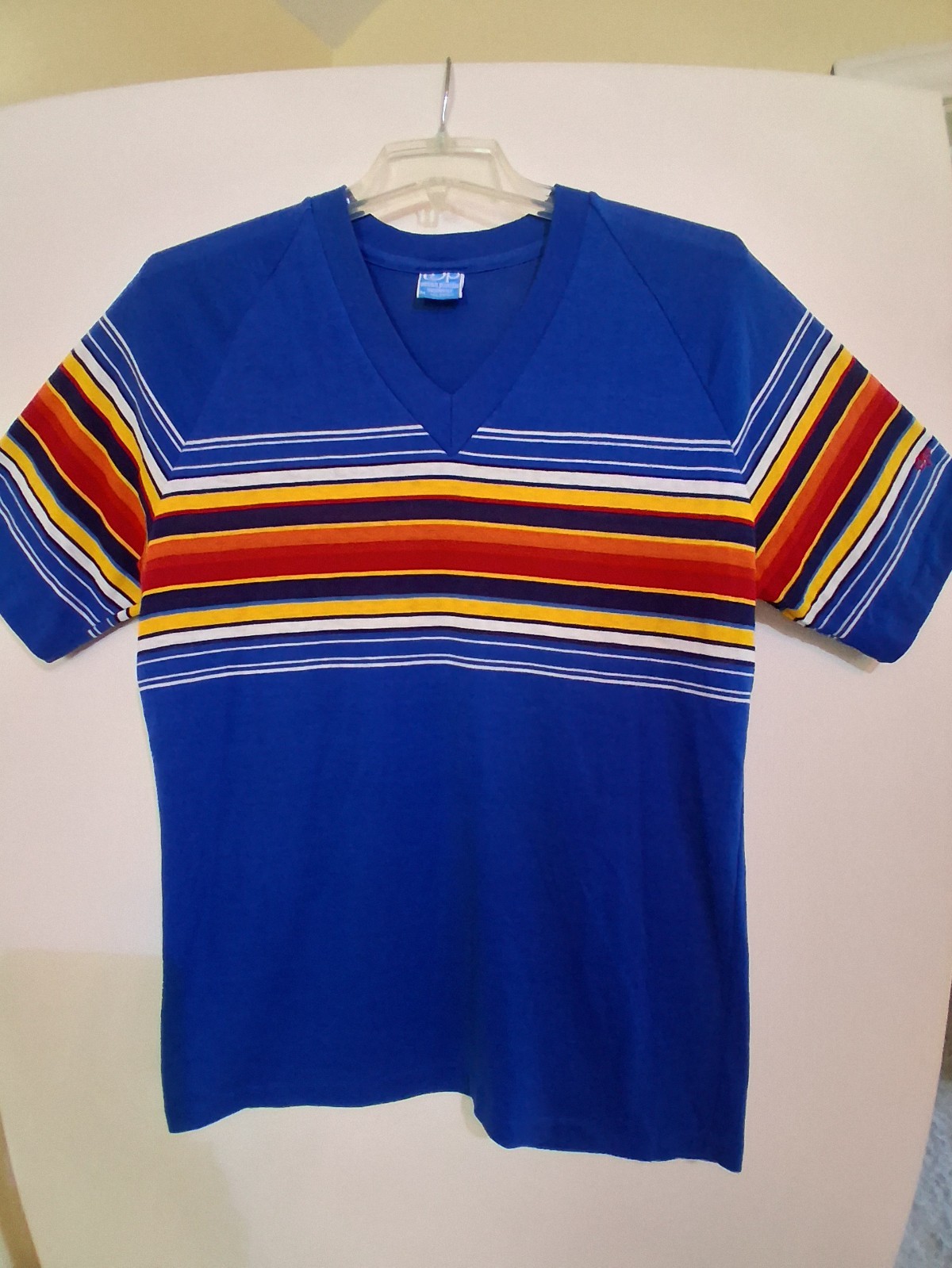 Vintage Rare 80s Ocean Pacific OP Sunwear T-Shirt Rainbow