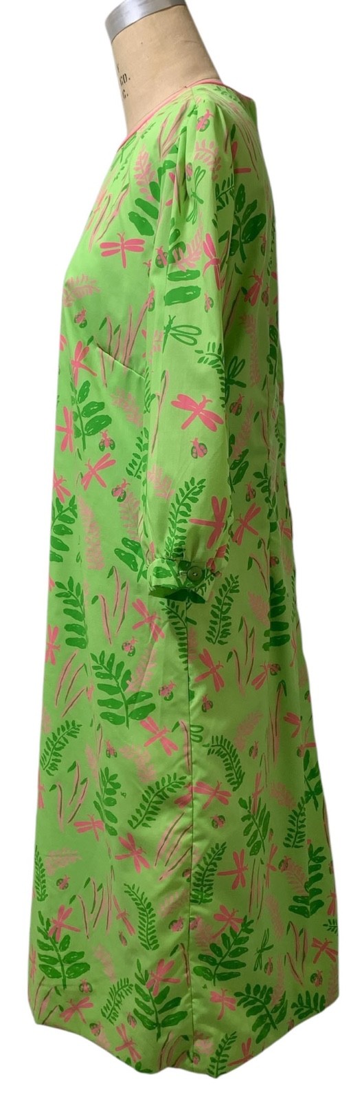VESTED GENTRESS Vintage 70s/80s Women’s Shift Dress – Sz 18 L/XL – Dragonflies