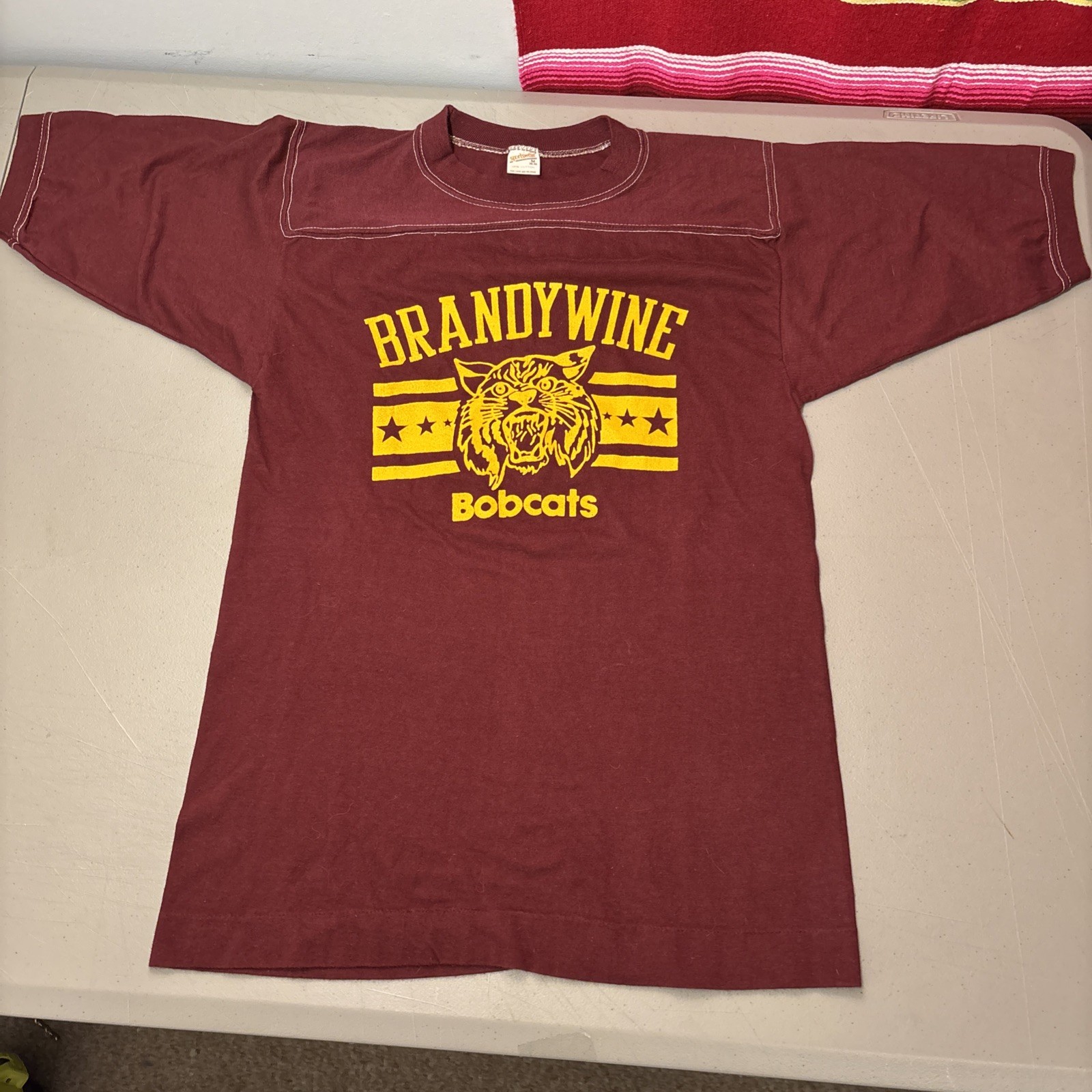 Vintage 70’s Sportswear 100% Cotton 3/4 Sleeve Jersey T-shirt Size M Deadstock