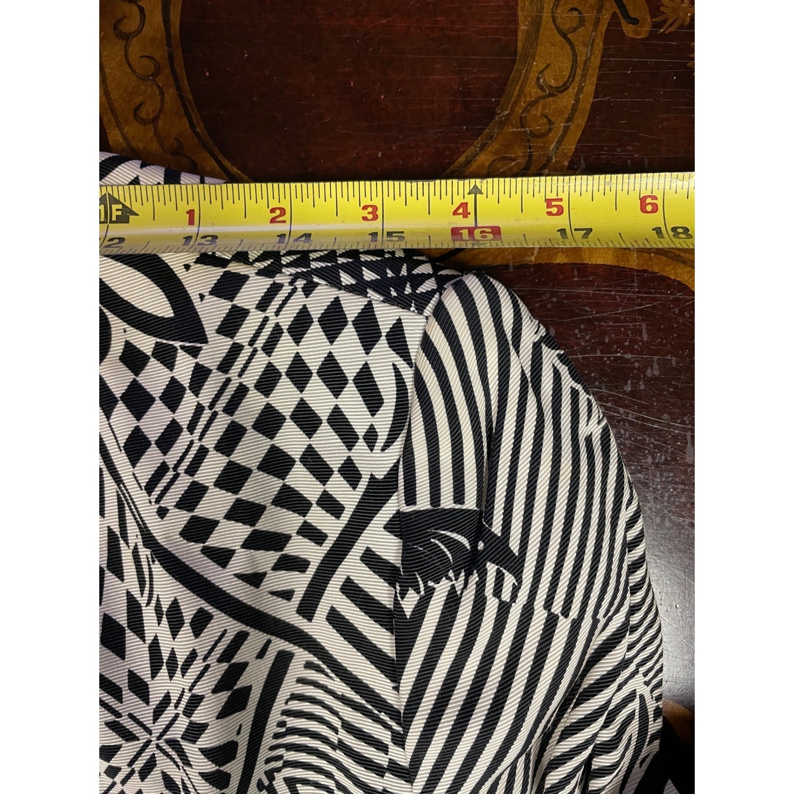 Vtg Versus Gianni Versace Womens 3 Pc Set Blazer Top Skirt Op Art 90s 30/32