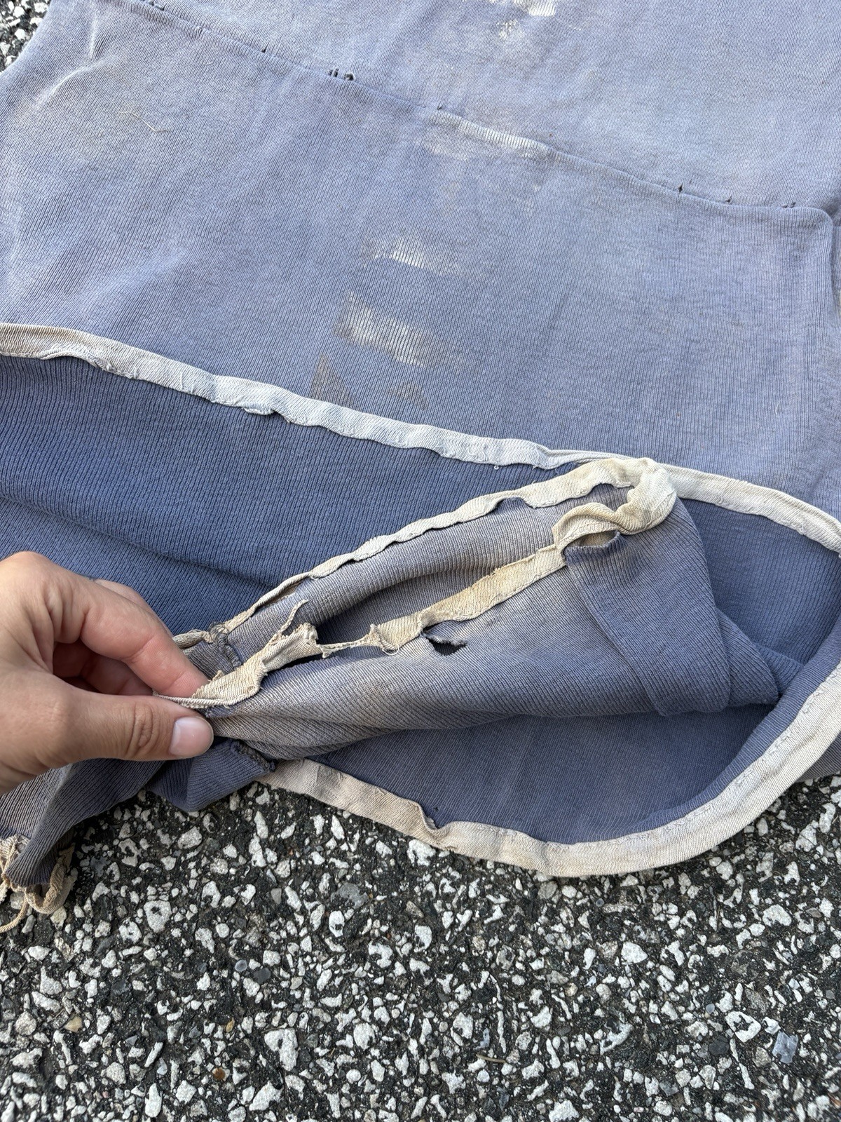 As-is Study Antique Stenciled “rental” Swimsuit 20s 30s Cotton Blend?