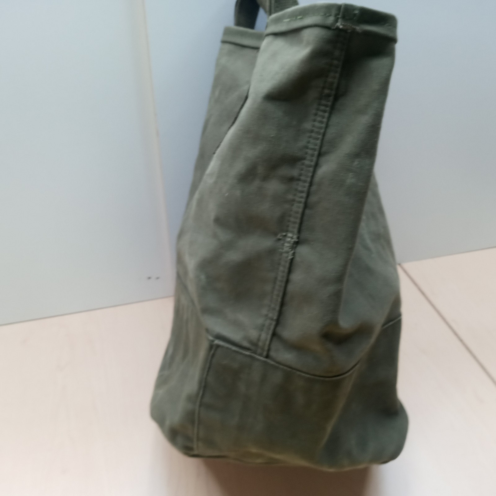 Vintage US Upcyled Duffle Bag Tote Coal Bag made with Retired US Military Duffle