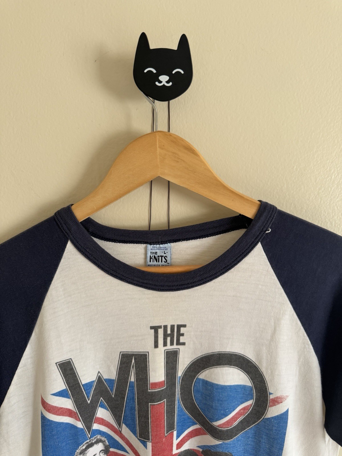 1982 Vintage 80s THE WHO AMERICAN TOUR ’82 Concert T-Shirt Cut Sleeve Men SZ L