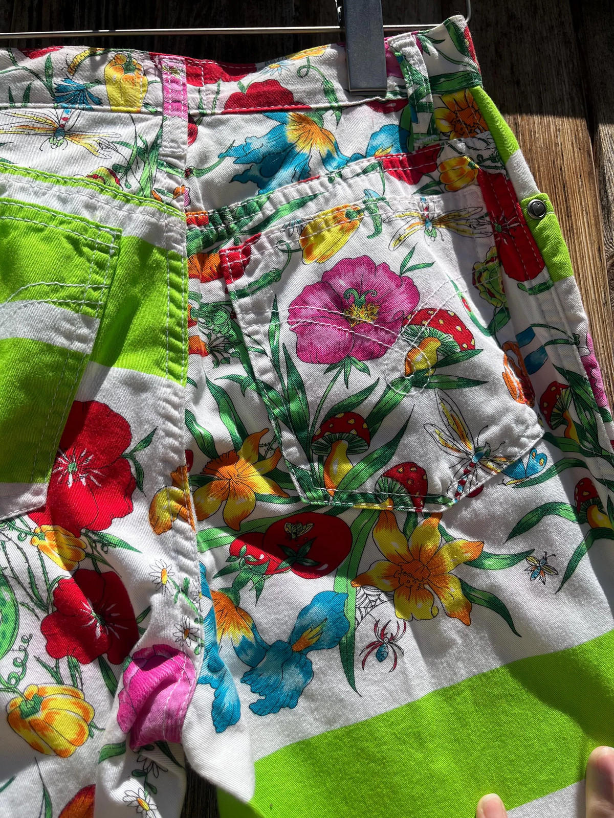 MOSCHINO Jeans Vintage 1990s All-Over Botanic Print Pants