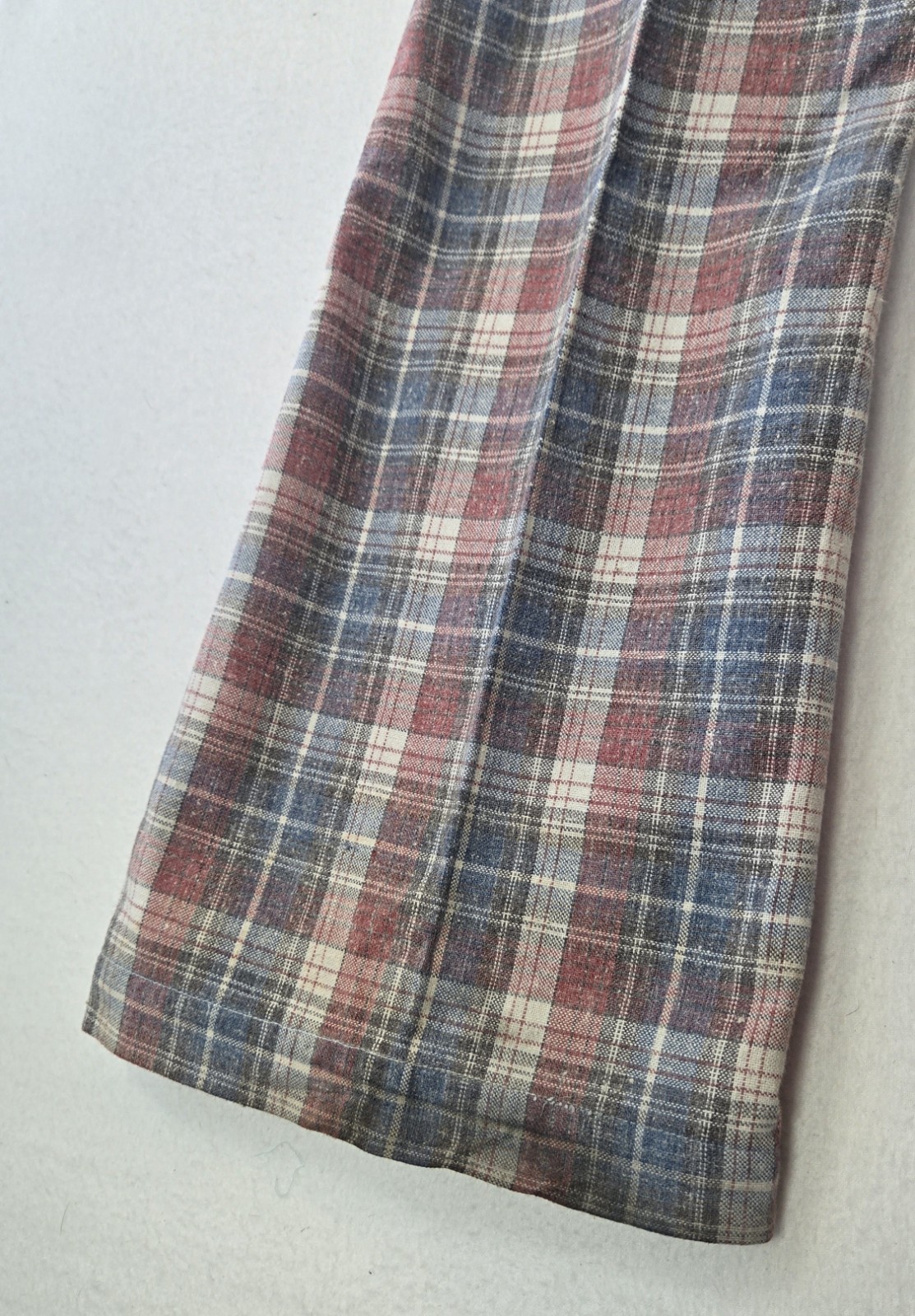 VTG Levi’s Plaid Disco Pants Mens 60s 70s Flare Leg Trousers