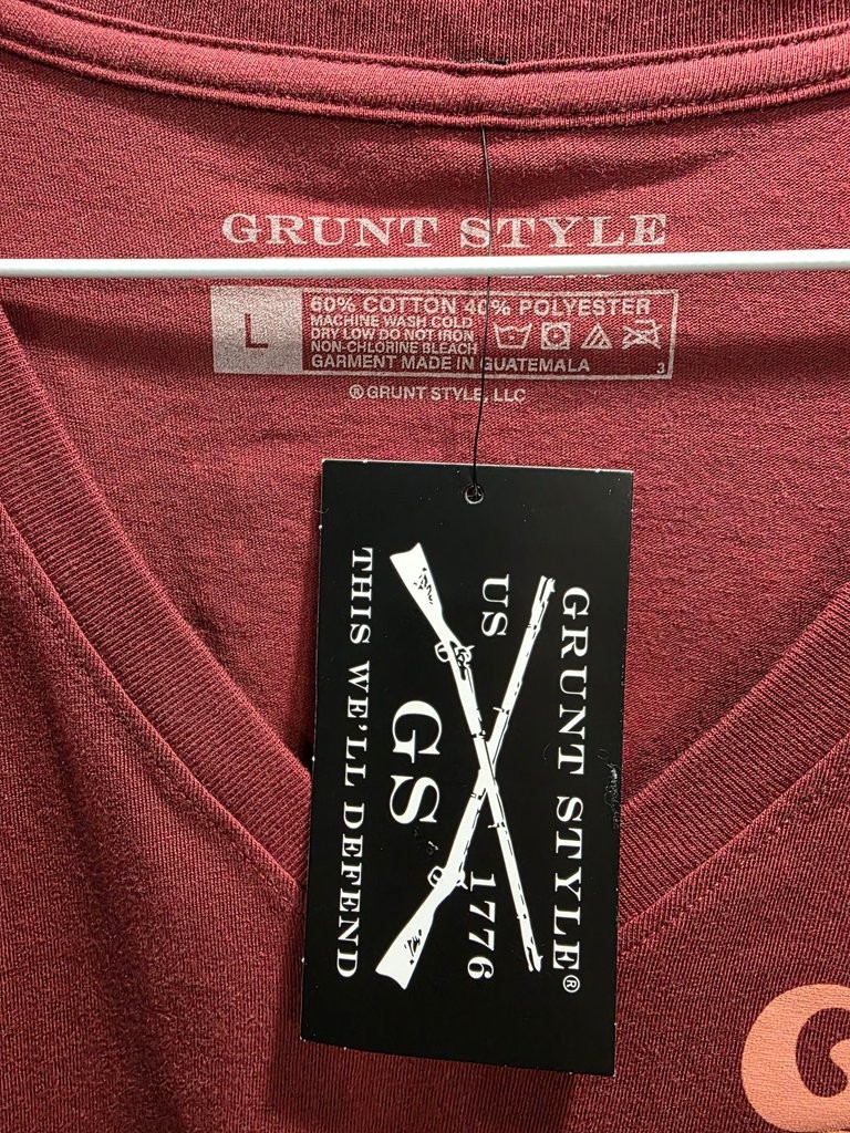 NWT Grunt Style Red V-Neck T-Shirt