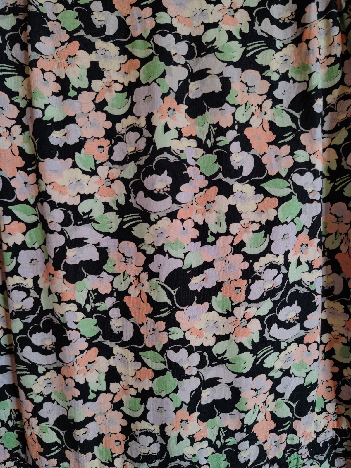 Vintage 1970s Jane Schaffhausen for Belle France Floral Dress Womens Small 4-6
