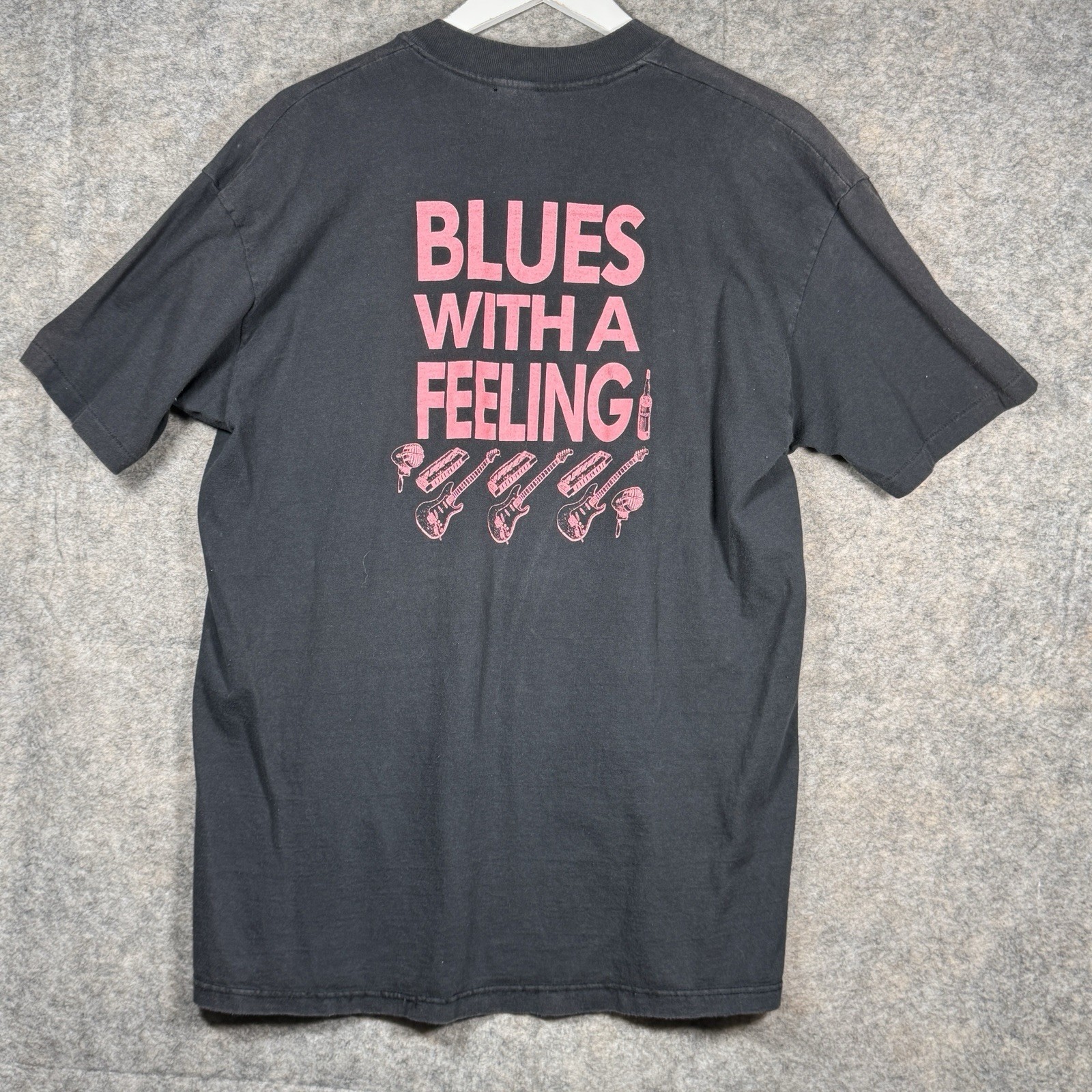 Vintage 90s Tiny Whitey & The Just Say Yes Blues Band T Shirt Mens Size XL 22×30