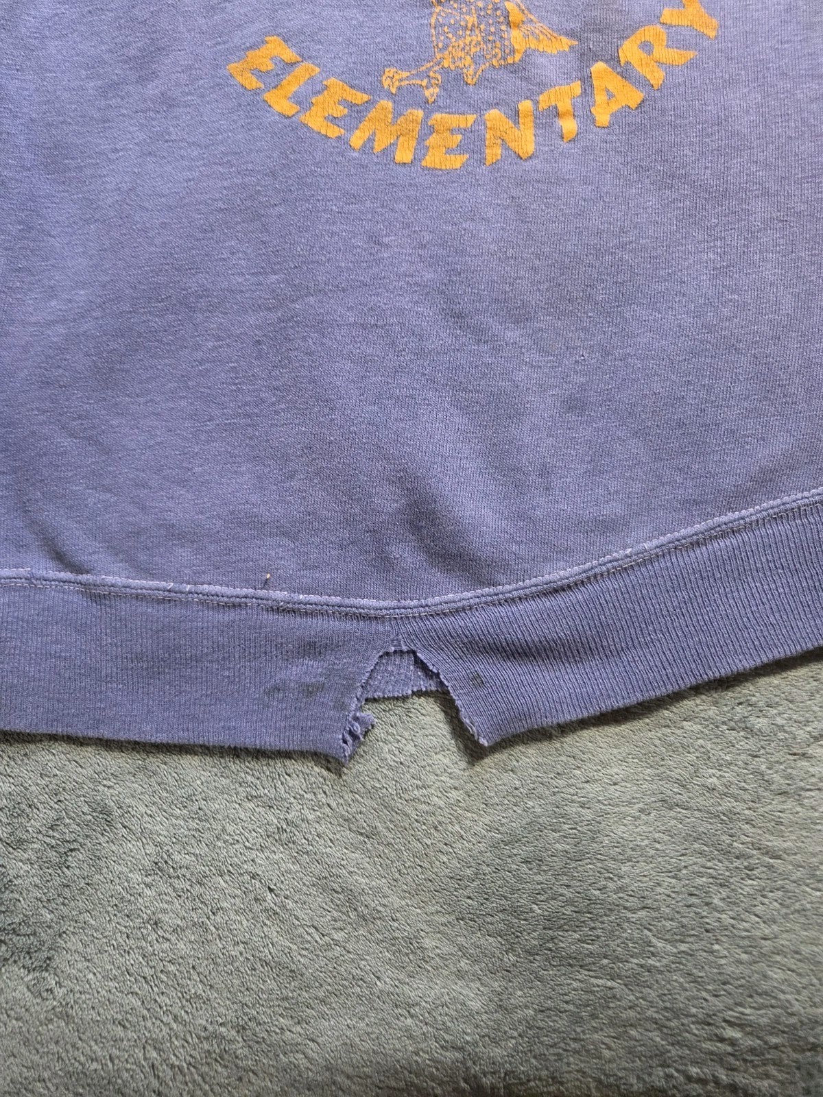 1960s sweatshirt vintage crewneck Eagle River Elementary Alaska Medium/small