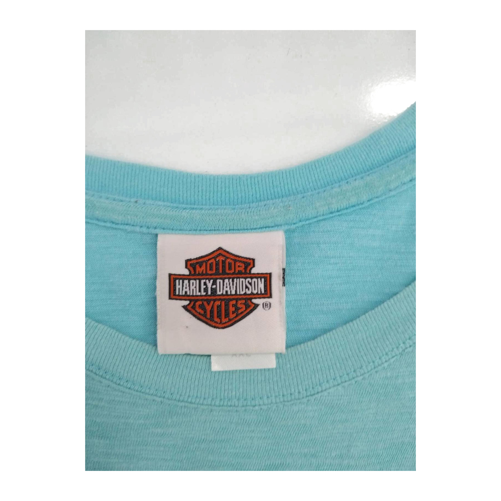 Harley Davidson Women’s Short Sleeve T Shirt Turquoise 2XL