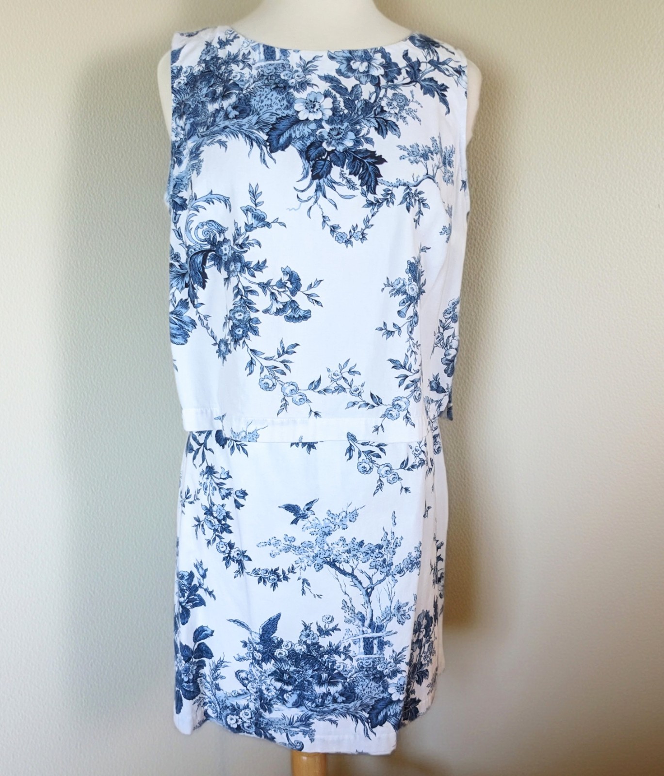 Vintage 80s Carol Anderson 3 Pc Toile Skirt Set USA Cotton Art to Wear Jacket