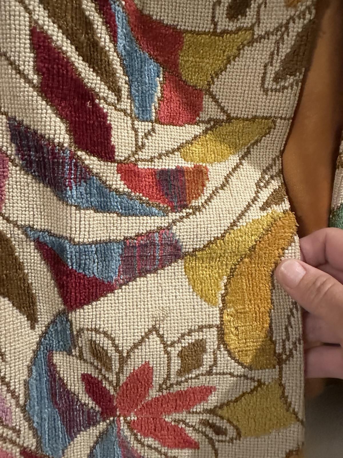 Vintage Tapestry Carpet Swing Jacket(see Photos For Flaws)