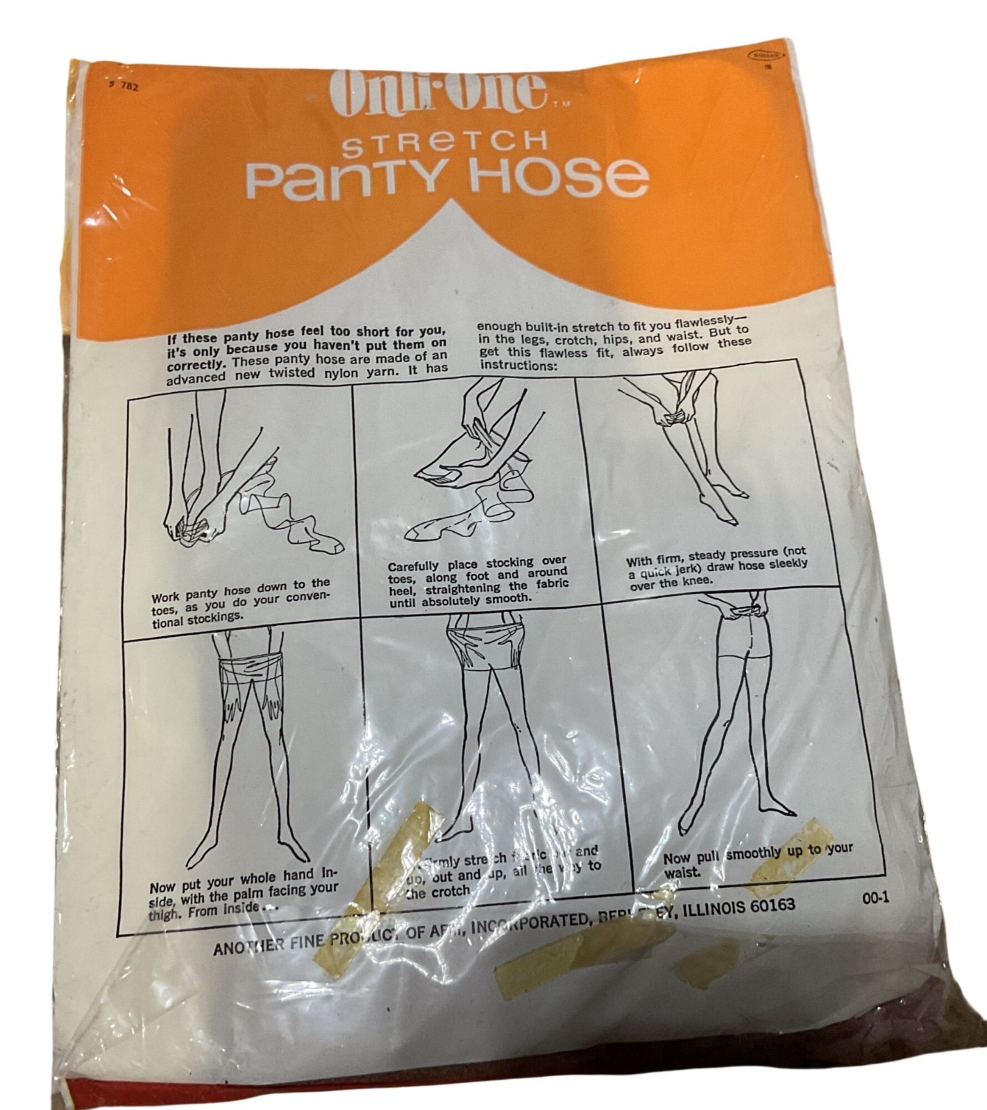 Vintage Kinney & Onli-One Pantyhose Lot Avg/Tall Stretch Nylon & Cotton Blend