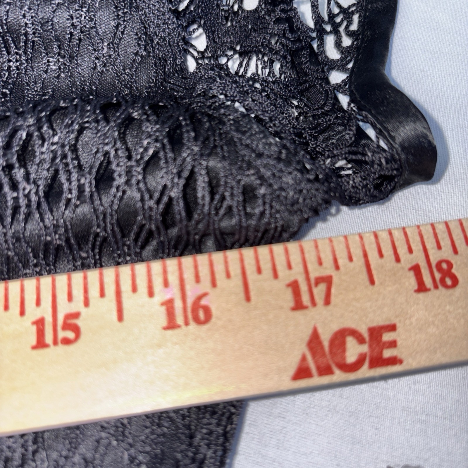 Vintage Ultra Dress New York – Woman’s Size 14 – Black Shift Long Lined Lace