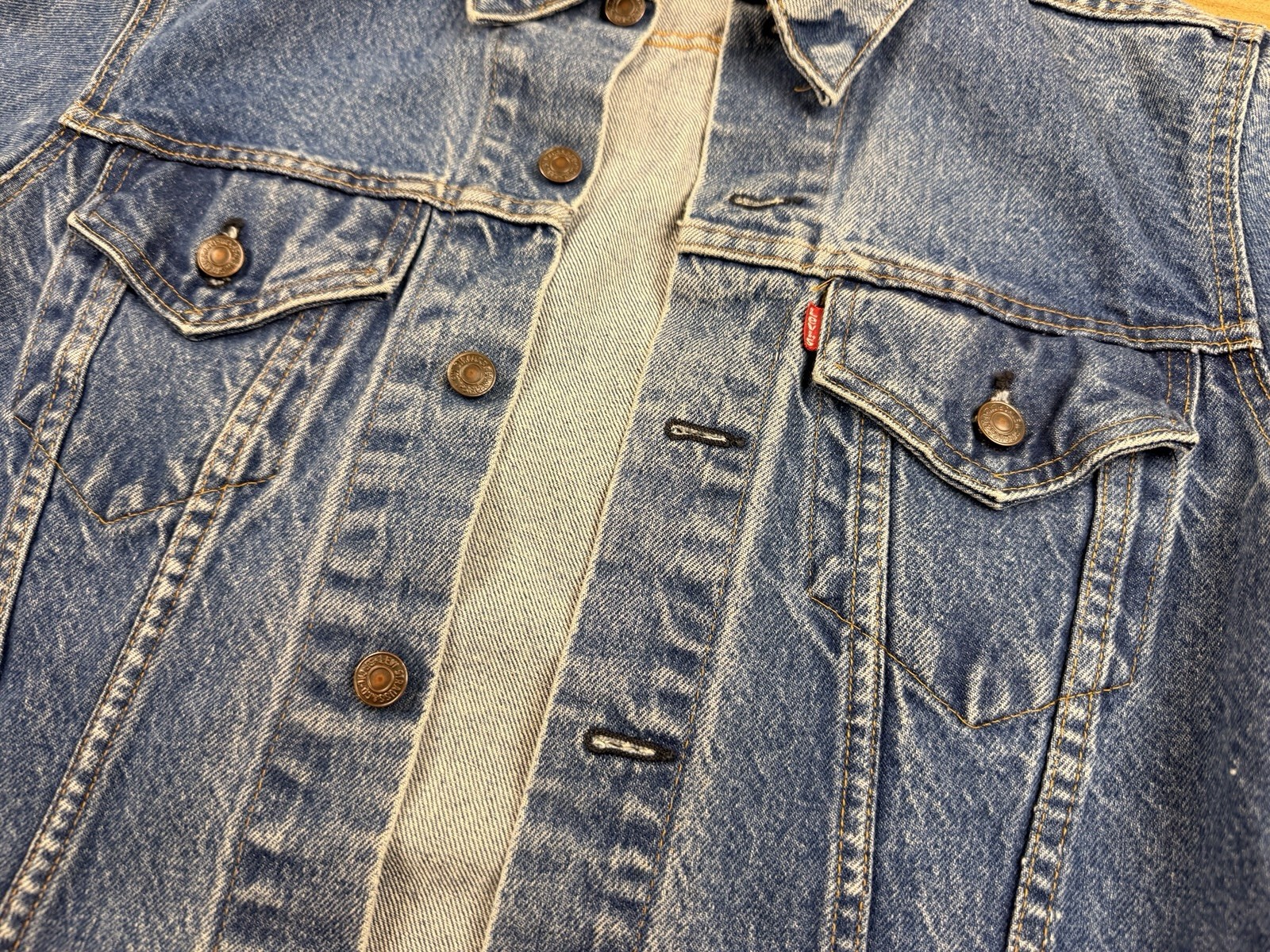 VTG 70’s Levi’s Type 3 III Denim Jacket 71205 0217 Sz 40L Made In USA