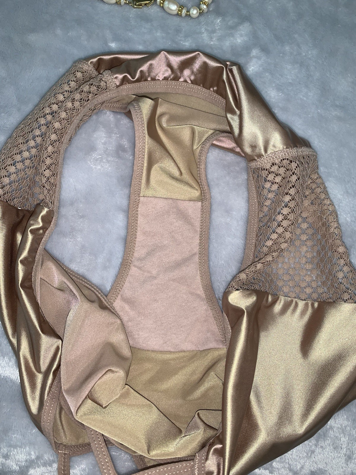 NEW Glossy Secret Stretch Satin XL Hi Cut Bikini Brief Panties SILKY!! 2nd Skin