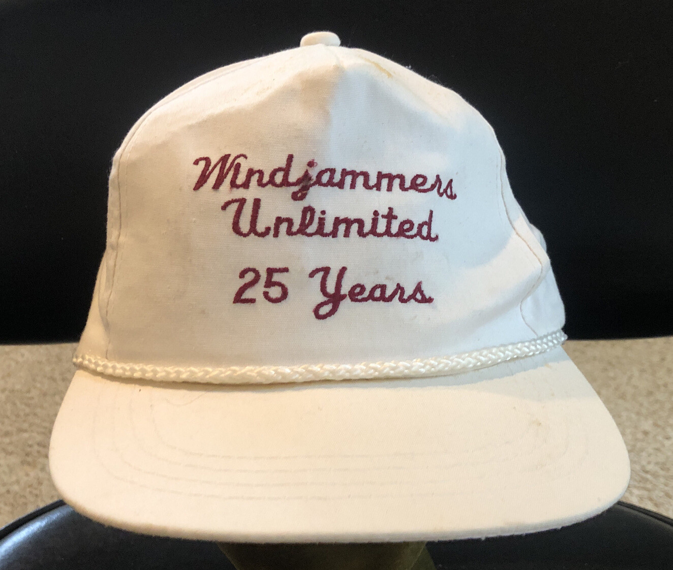Windjammers Unlimited 25 Years Embroidered Hat StrapBack Cap Made in Korea vtg