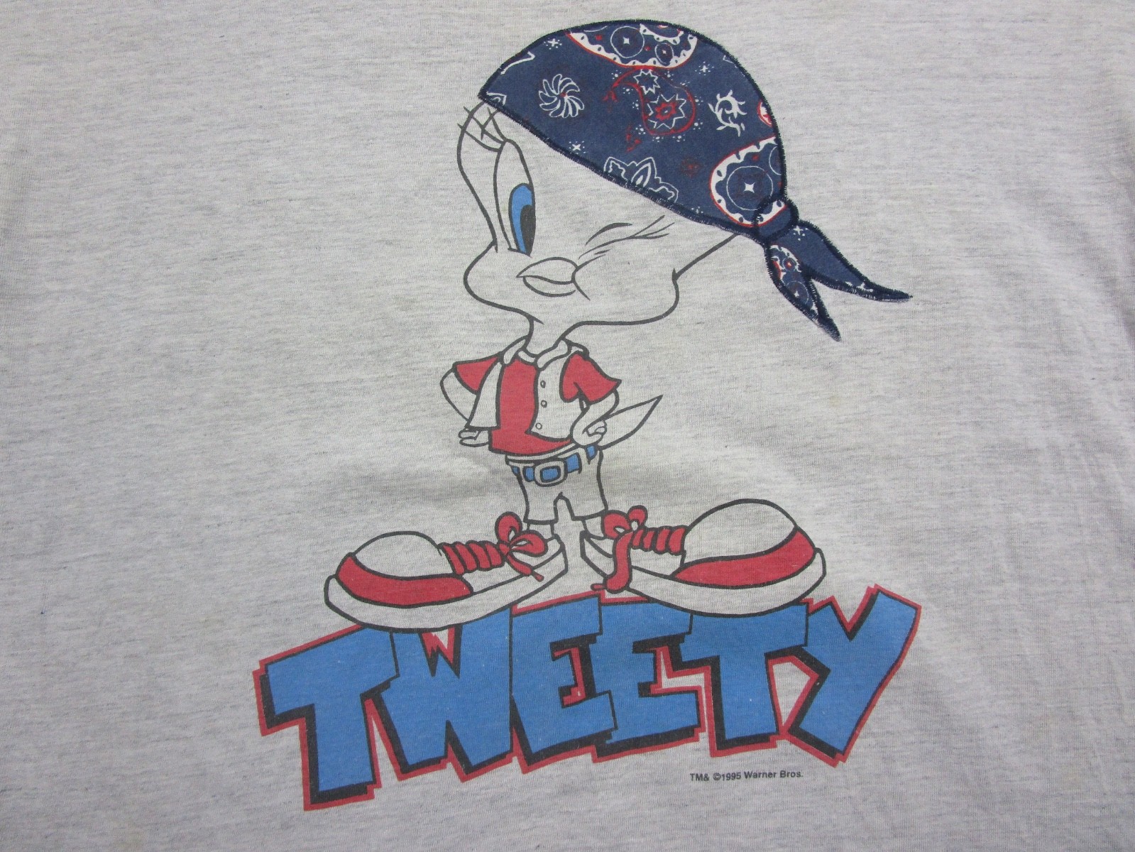 Vintage 1990s Tweety Bird T Shirt (XL) Looney Tunes Cartoon Warner Brothers