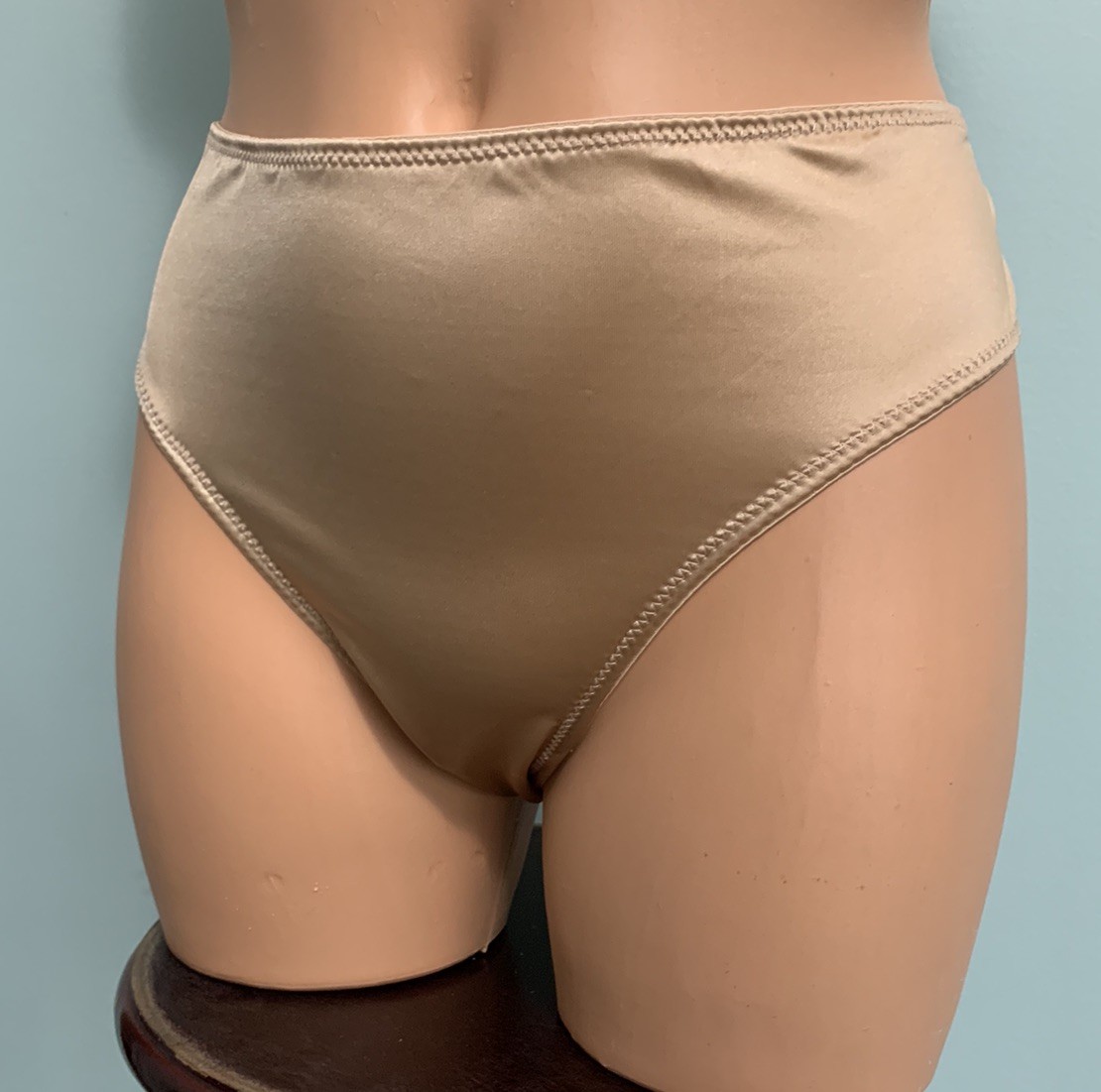 NEW Glossy Secret Stretch Satin XL 8 Hi Cut Bikini Panties SILKY!! 2nd Skin