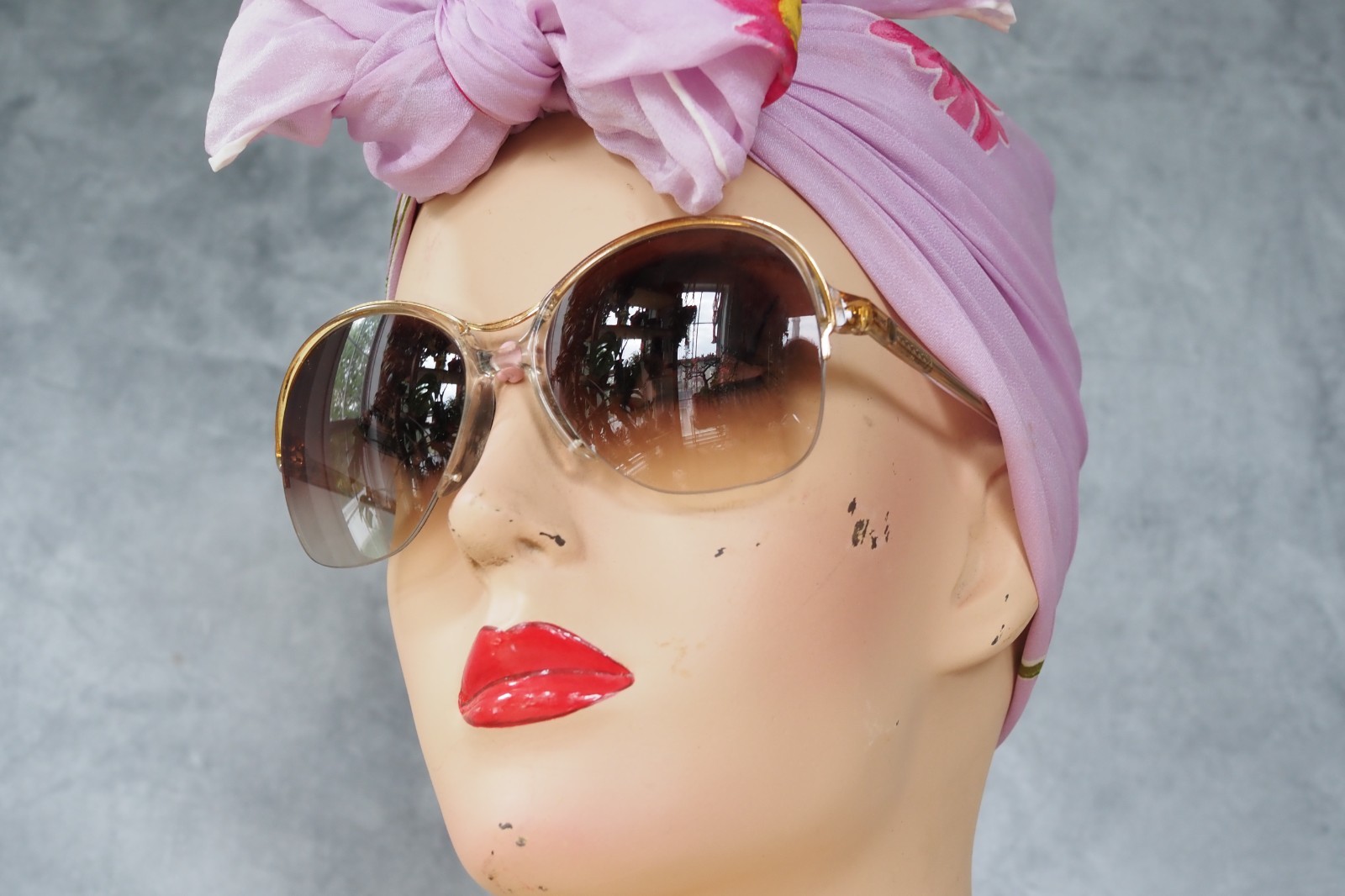 Vintage Bill Blass 1970s Sunglasses Disco retro Grandma Chic multi-color France