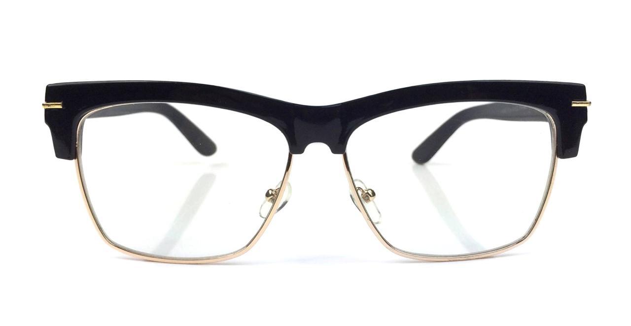 Designer Ford Style Clear Lenses Club master Half Frame Women Men Eyeglasses