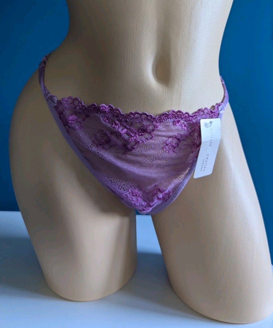 Vintage Gilligan & O’Malley Nylon THONG Double String XL Panties NOS NWT Y2K HTF