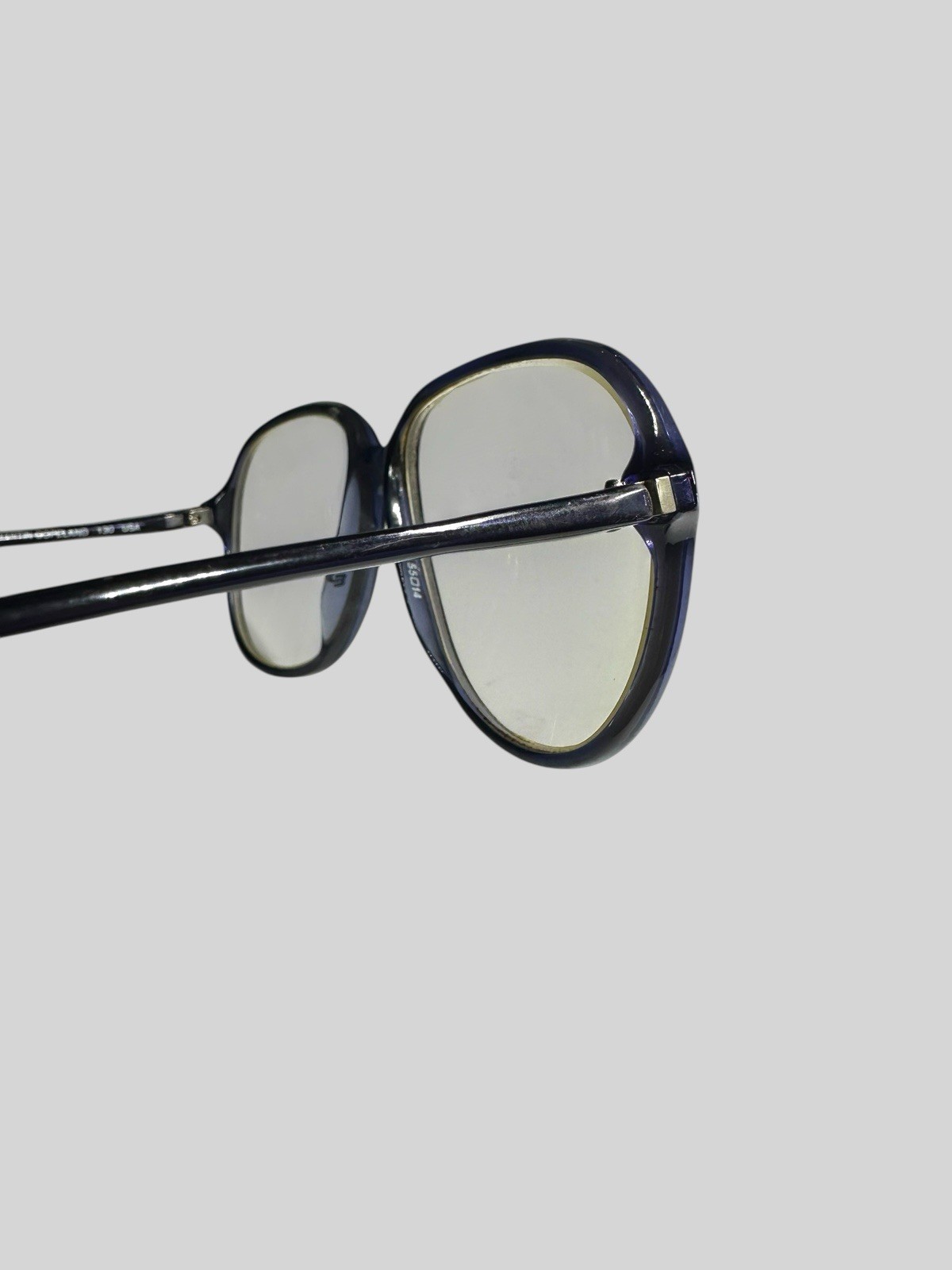Vintage Martin Copeland Versailles 9 To 5 Blue Oval Sunglass Eyeglass Frame USA